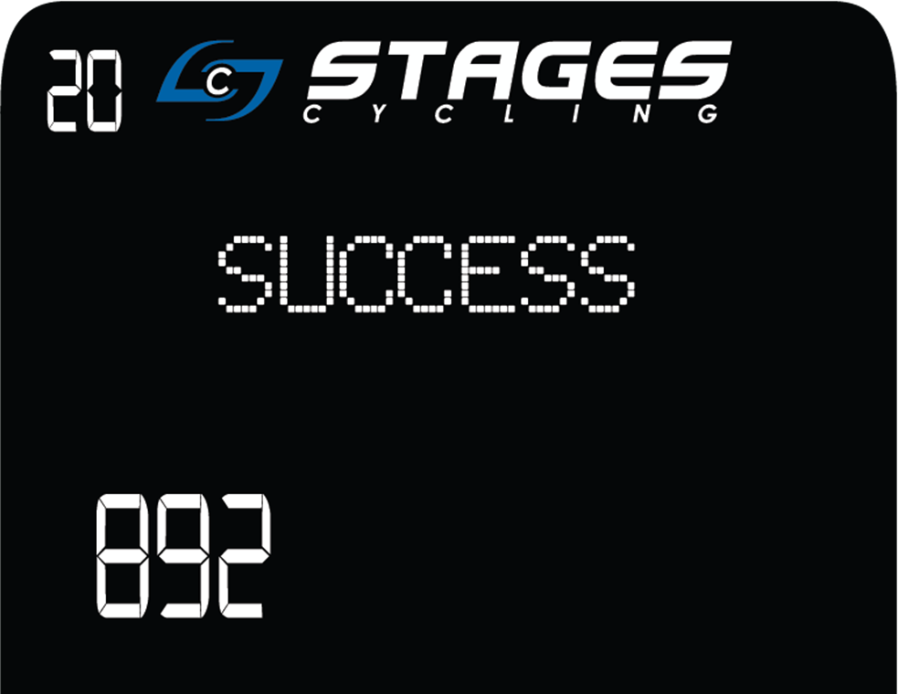 Écran de la console affichant « Success » avec la valeur « 832 » en bas à gauche.